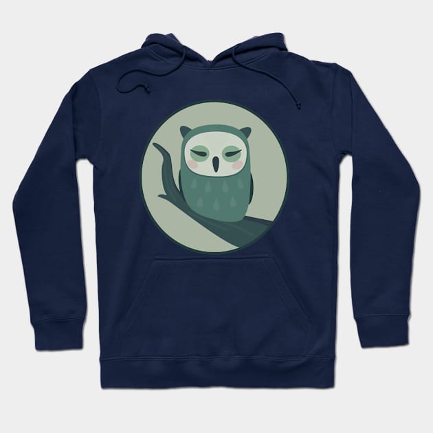 Sleeping Owl T-Shirt Hoodie by happinessinatee